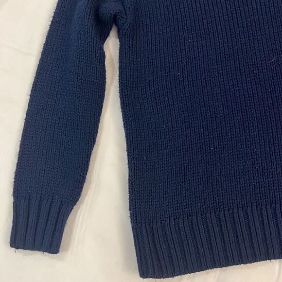 ⭐️pink navy blue crew knit sweater⭐️ - Picture 6 of 10